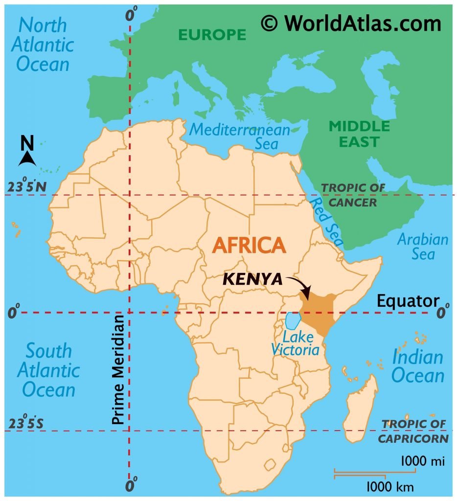 Where Is Kenya Located On The Map 934x1024 